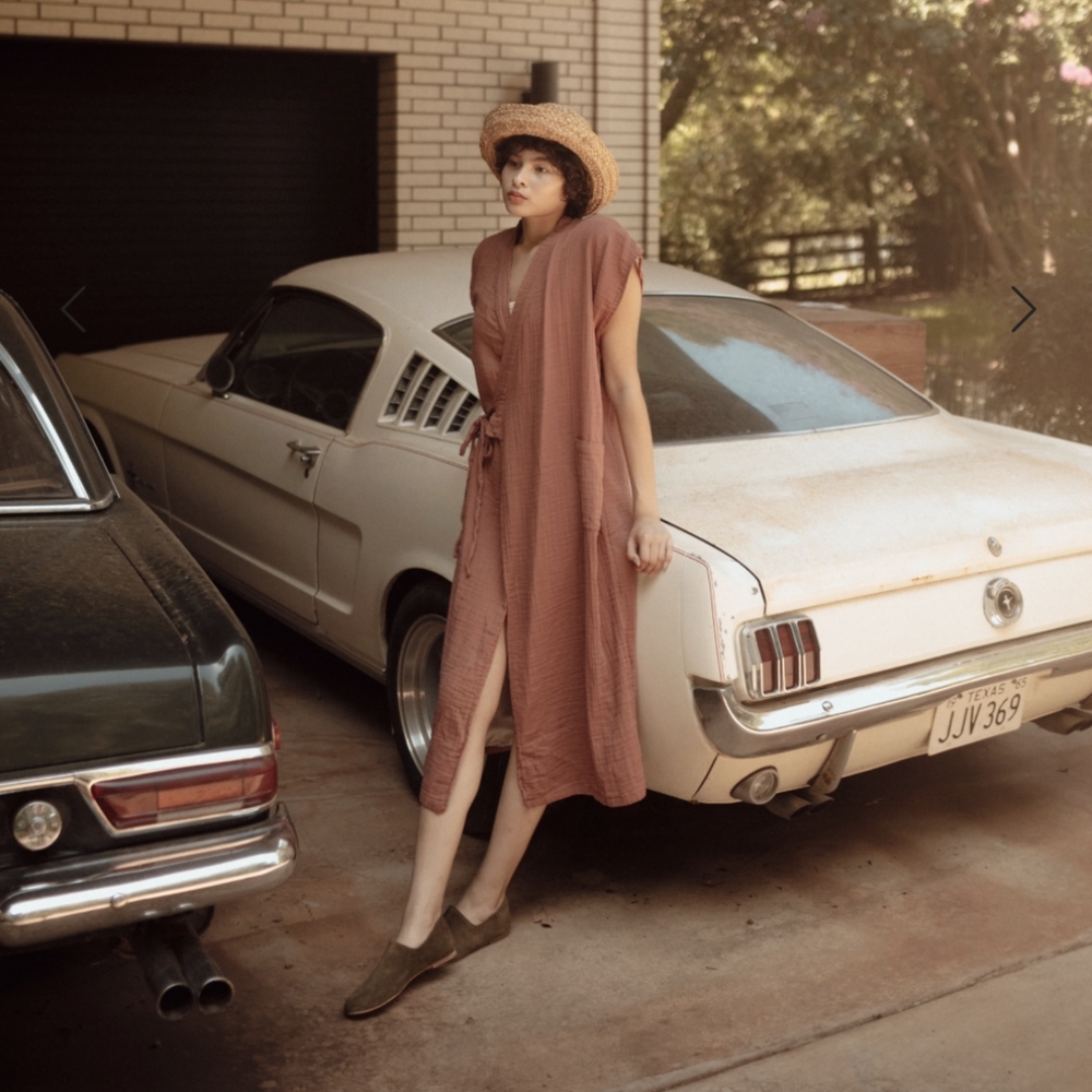 Oddbird 'Aydin' House Dress - Canyon Rose in XS